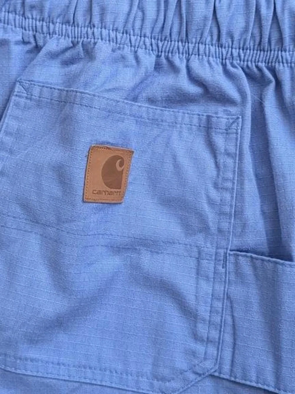 Carhartt Light Blue Ripstop Cargo Scrub Pants Large